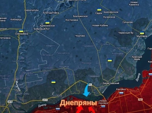 Попытка высадки десанта ВСУ на левом берегу Днепра под Херсоном попала на видео (ВИДЕО)